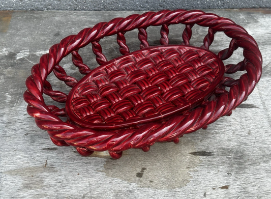 Vallauris Woven Oval Bowl