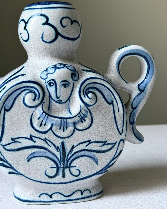 Swedish Faience Pitcher by Bo Fajans, circa 1940s