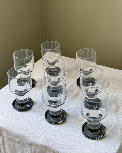 French 1970’s Crystal Glasses