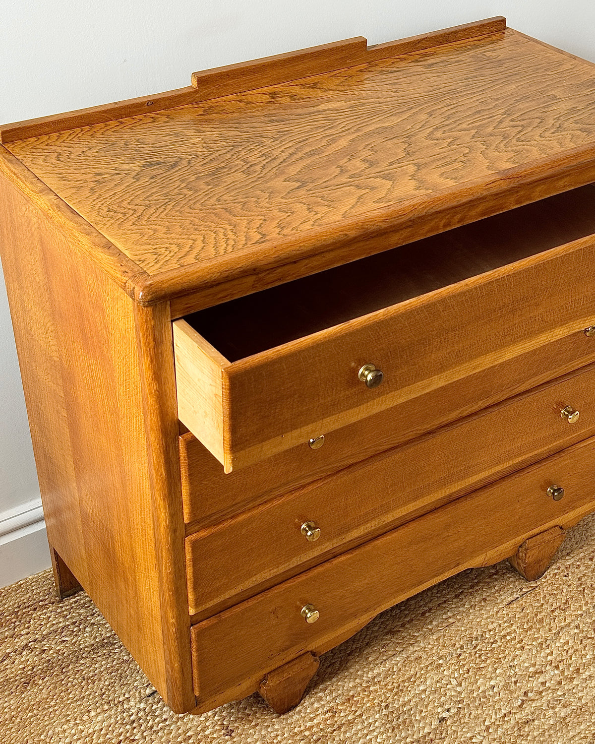 Mid-century French Oak Chest of Drawers