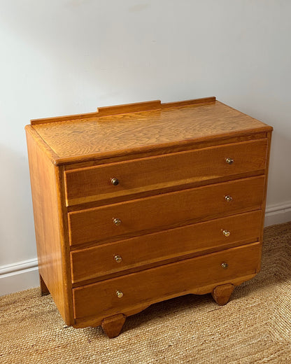Mid-century French Oak Chest of Drawers