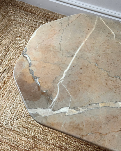 Blush Marble Coffee Table, 1970s