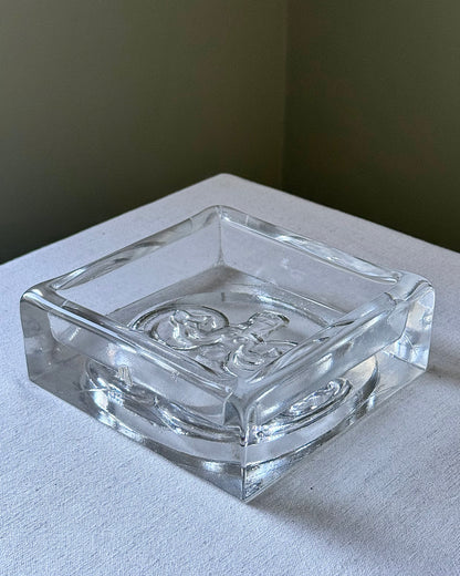 Large Swedish Mermaid Motif Glass Catch-all