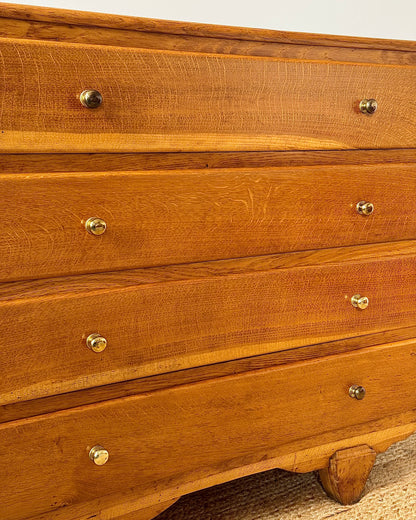 Mid-century French Oak Chest of Drawers