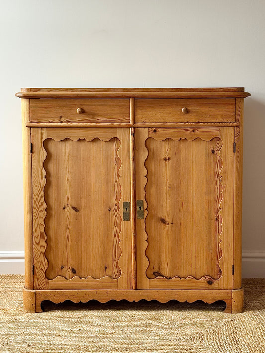 Swedish 19th Century Pine Folk Sideboard