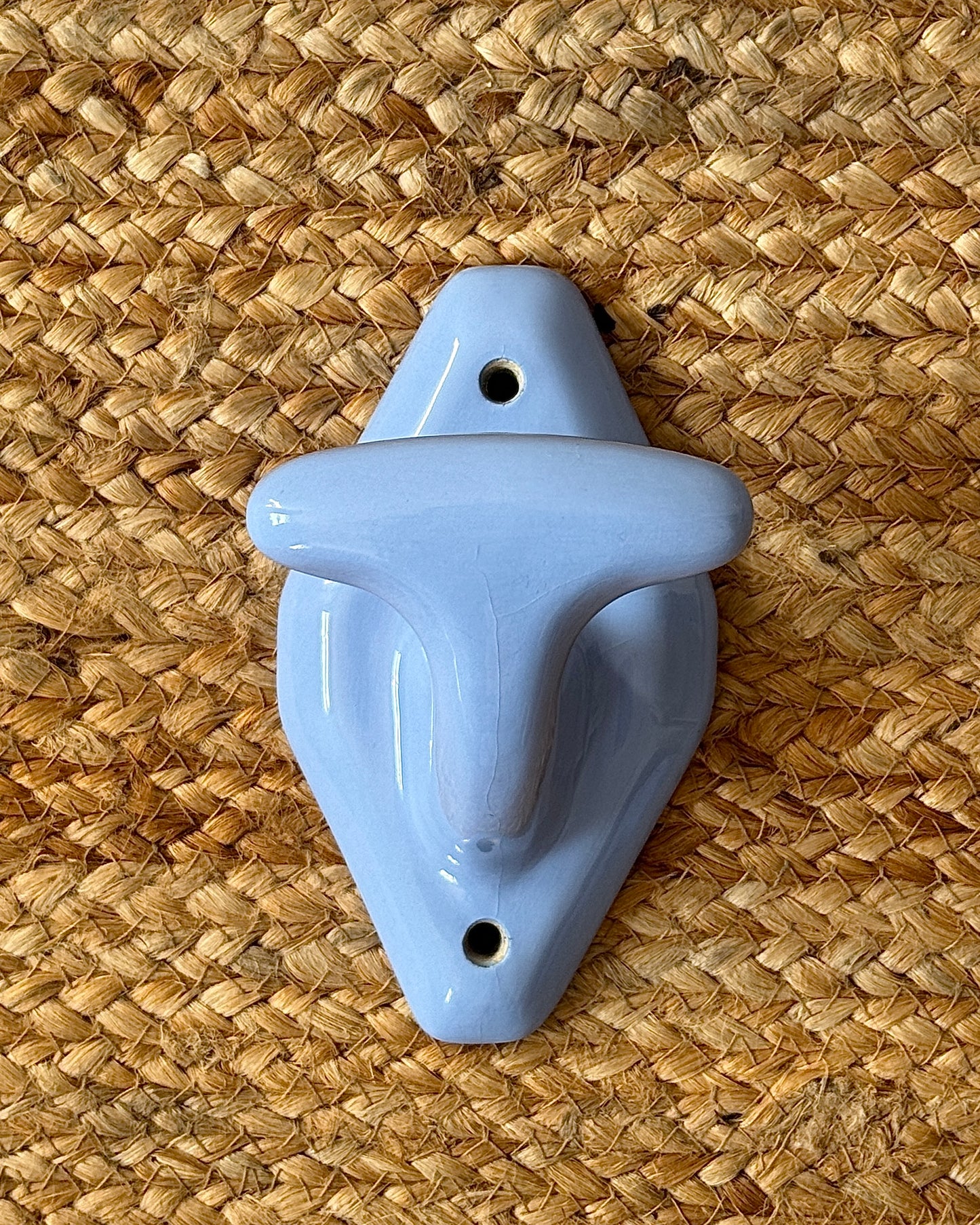 Art Deco Cornflower Blue Ceramic Bathroom Accessories