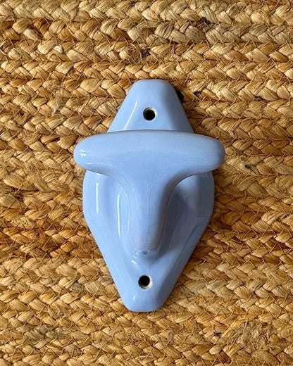 Art Deco Cornflower Blue Ceramic Bathroom Accessories