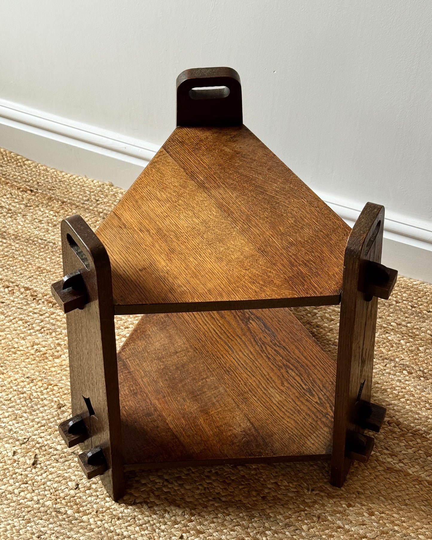 French Arts & Crafts Oak Side Table
