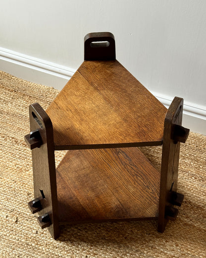 French Arts & Crafts Oak Side Table