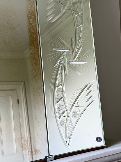 Extra Large Italian Venetian Mid-century Starburst Sectional Mirror