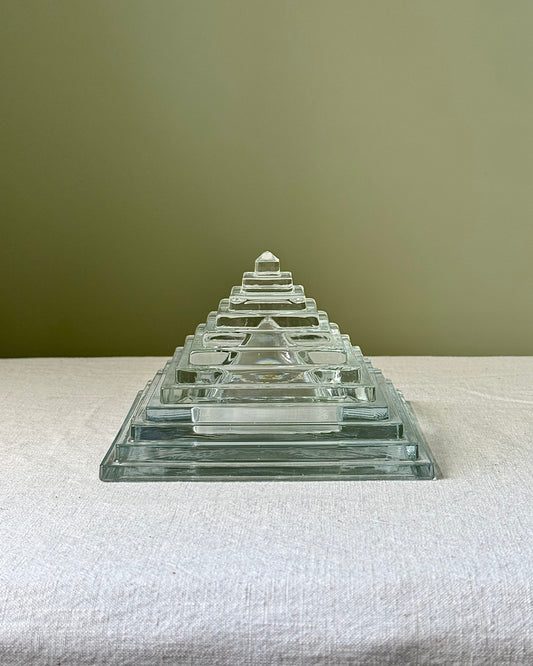 Glass Stepped Pyramid Box