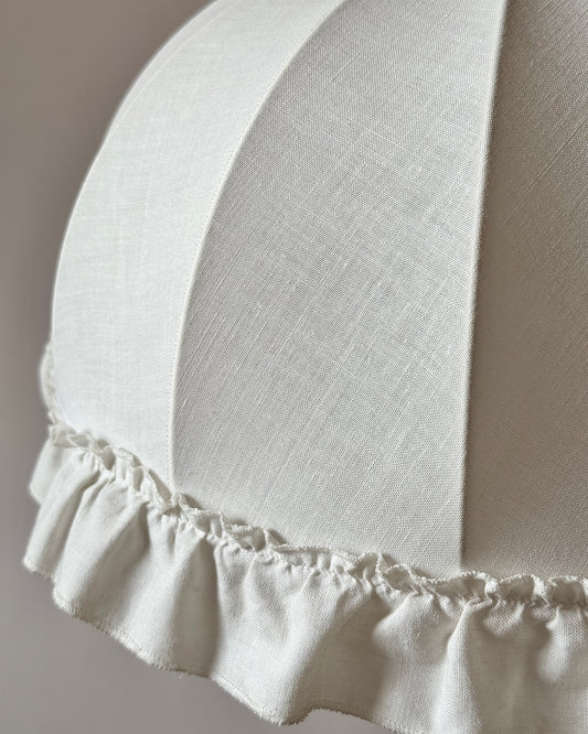 Swedish Fabric Dome Ruffle Pendant