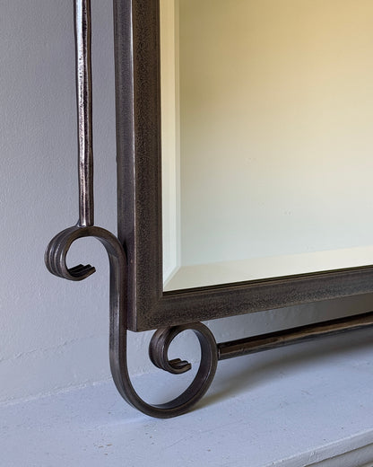 Extra Large Scroll Gilt Metal Mirror