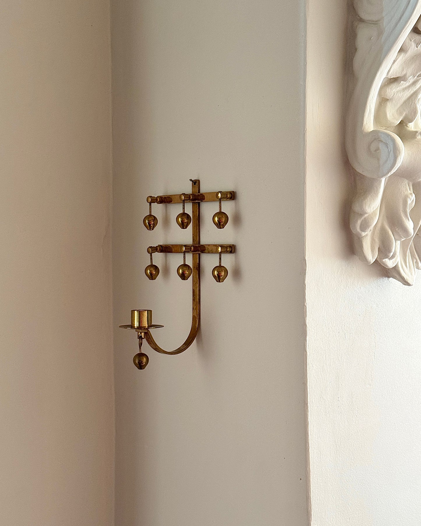 Swedish Brass Candle Sconce by K.E.E. Mora