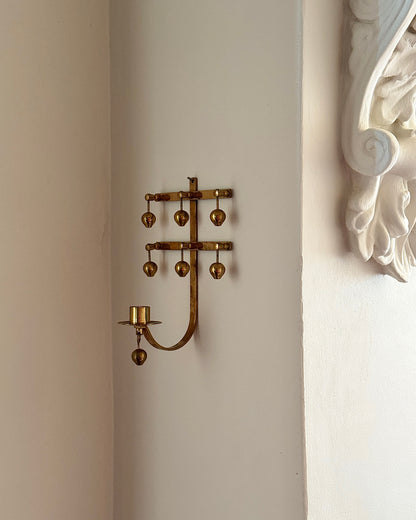 Swedish Brass Candle Sconce by K.E.E. Mora