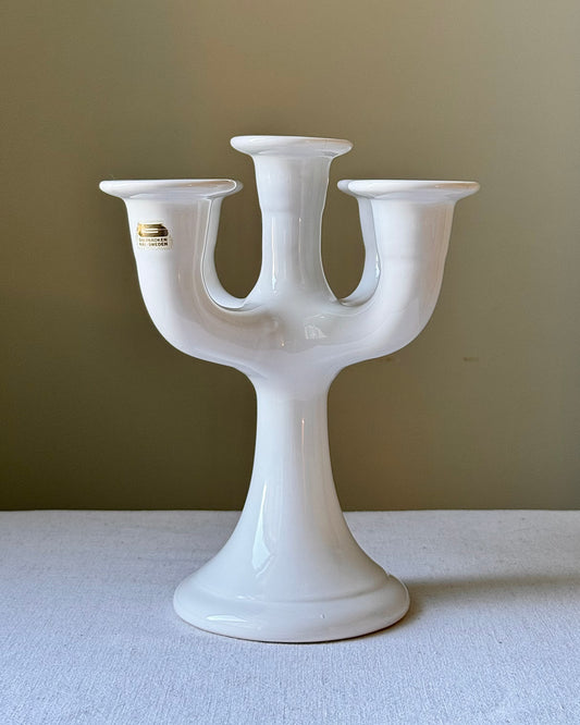 Vintage Guldkroken Hjo Ceramic Five-Arm Candelabra