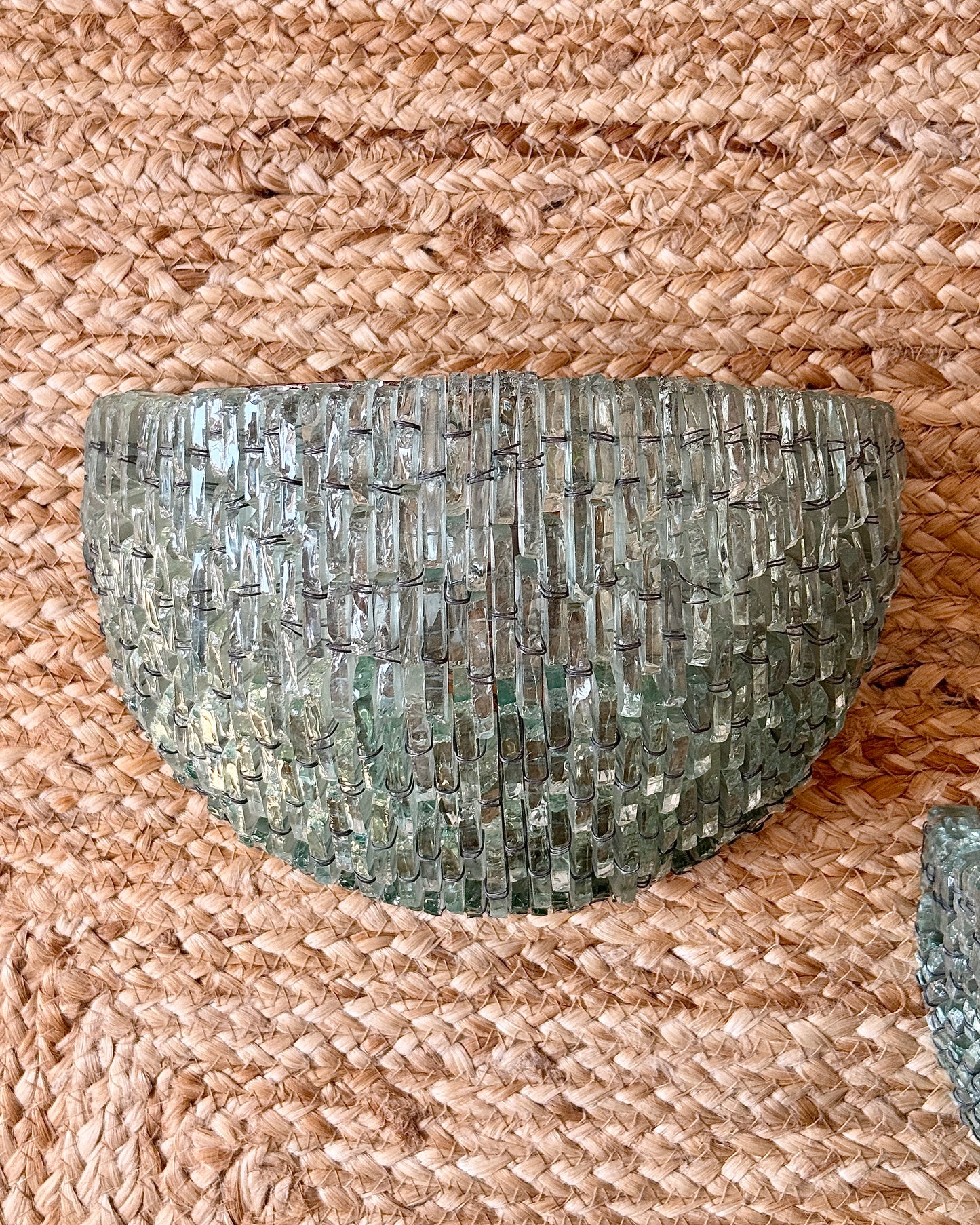 Pair of Italian Green Glass Sconces, Albano Poli for Poliarte c.1970