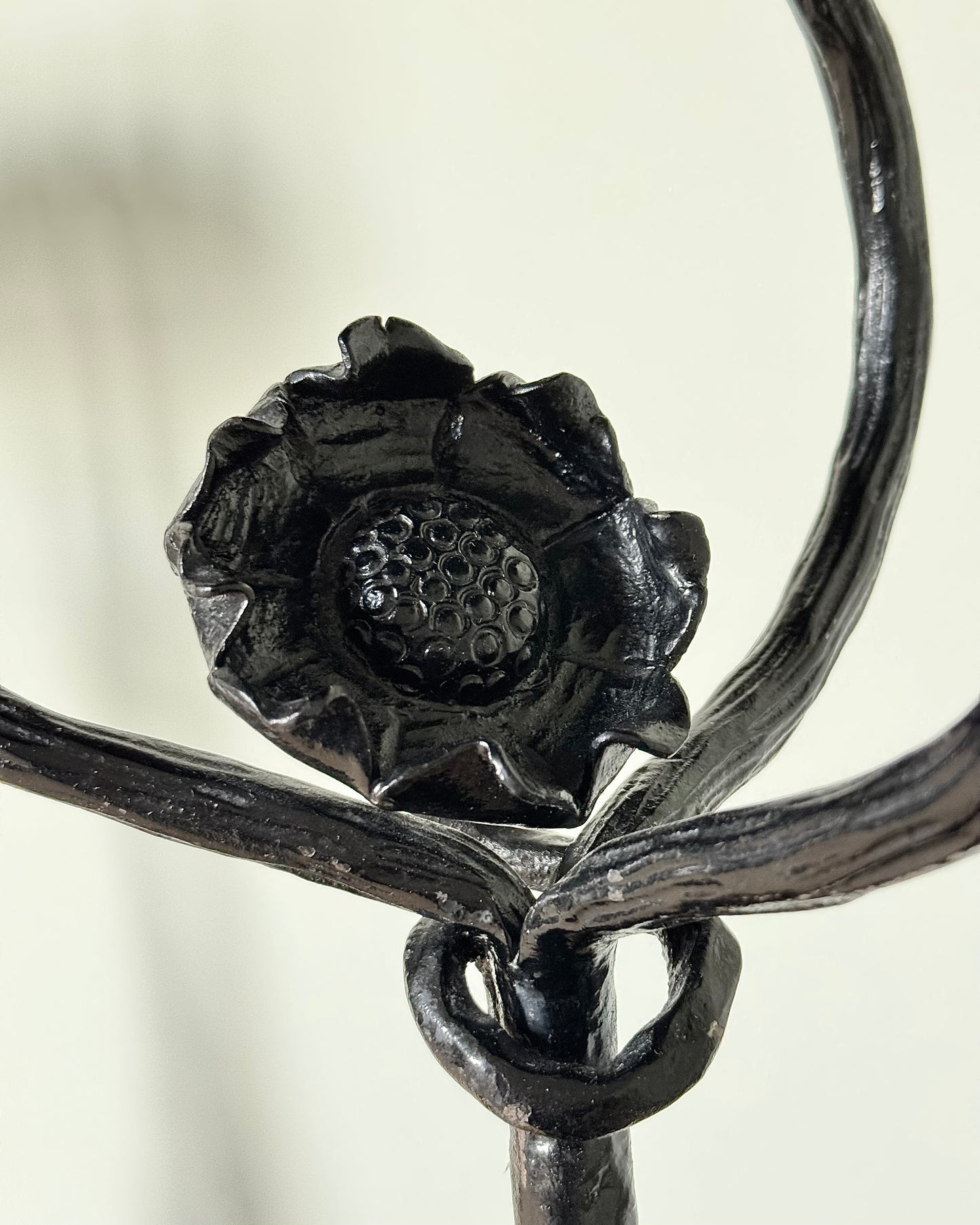 Pair of Swedish Art Nouveau Wrought Iron Pedestals