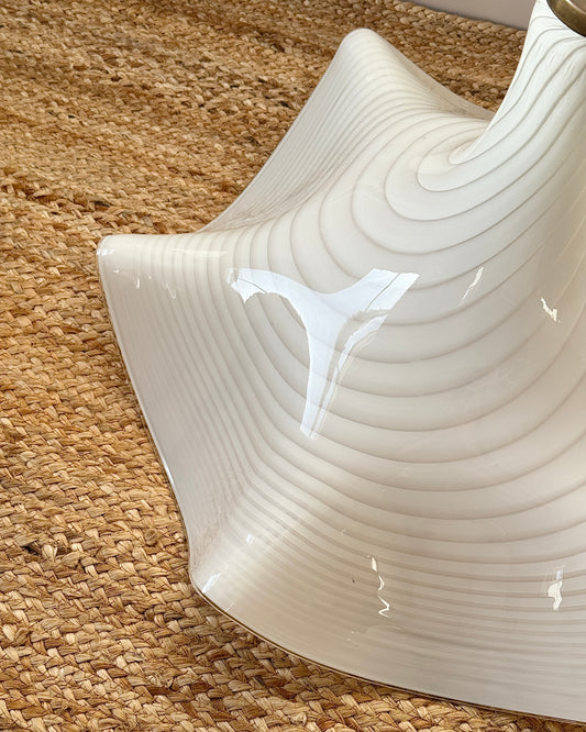 Large Murano Swirl Handkerchief Glass Pendant Light, circa 1970