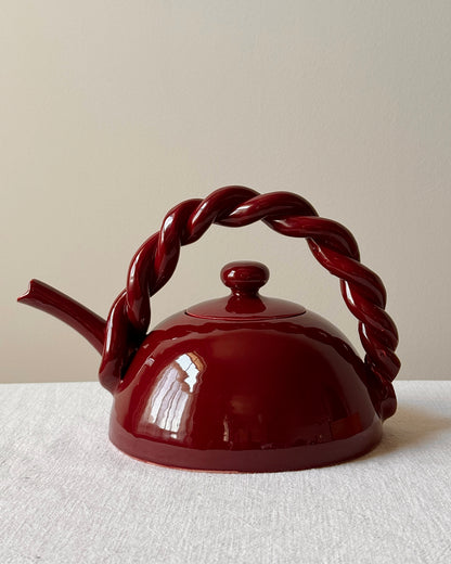 Vallauris Teapot with Twisted Handle