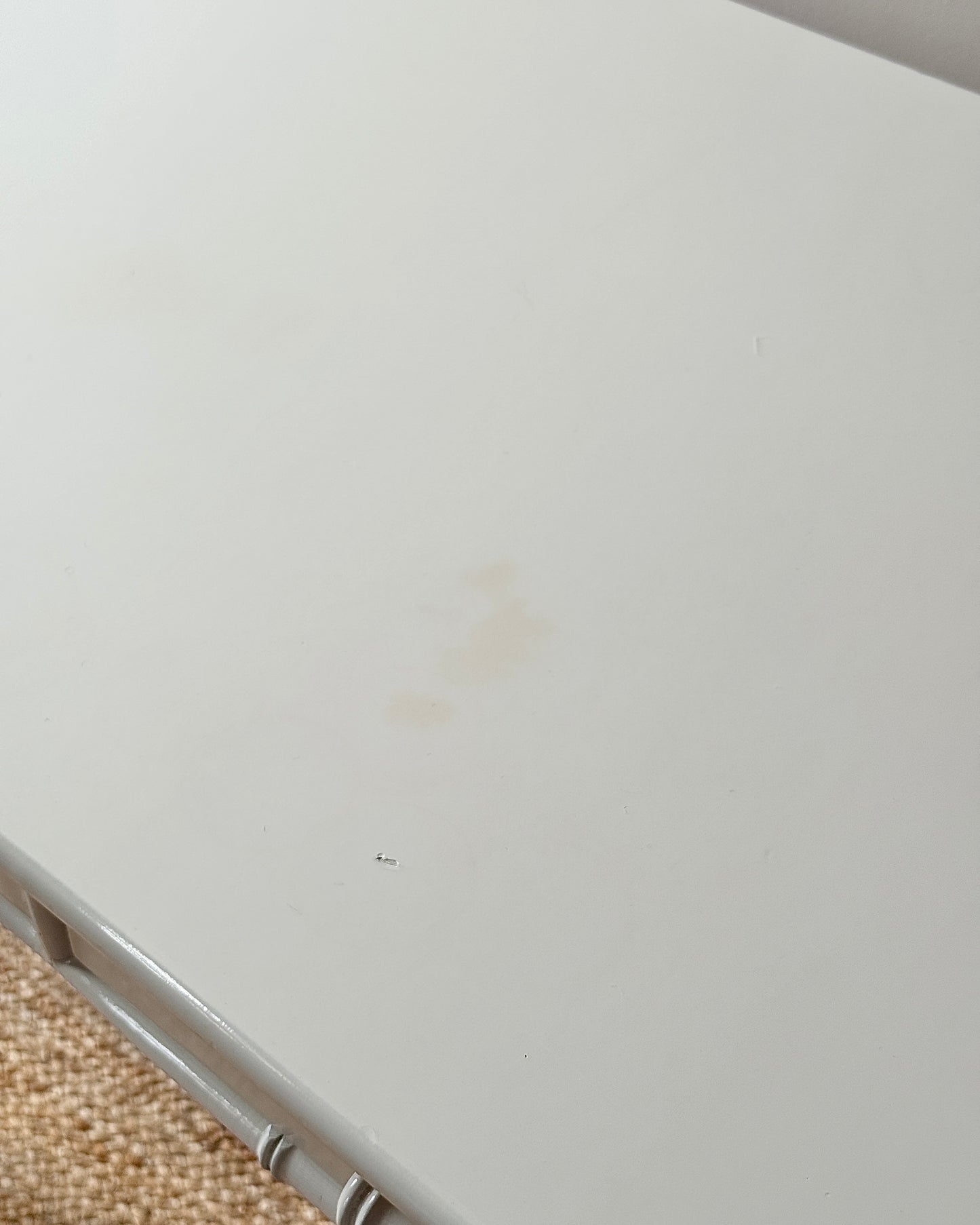 Faux Bamboo White Lacquered Dressing Table