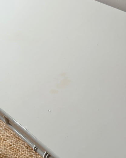 Faux Bamboo White Lacquered Dressing Table