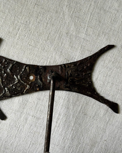 Mid-Century French Iron Fish Loo Roll Holder