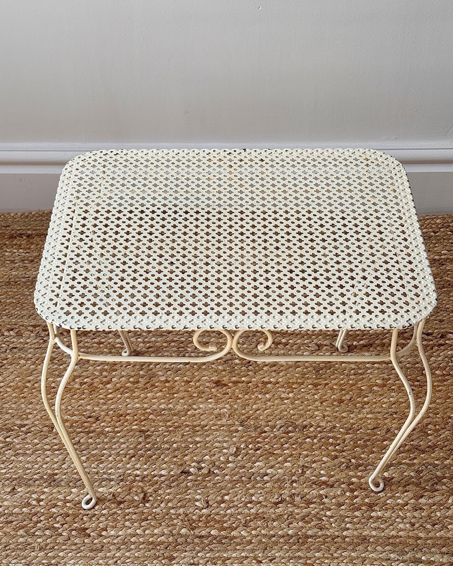 Mathieu Matégot Style Perforated Side Table