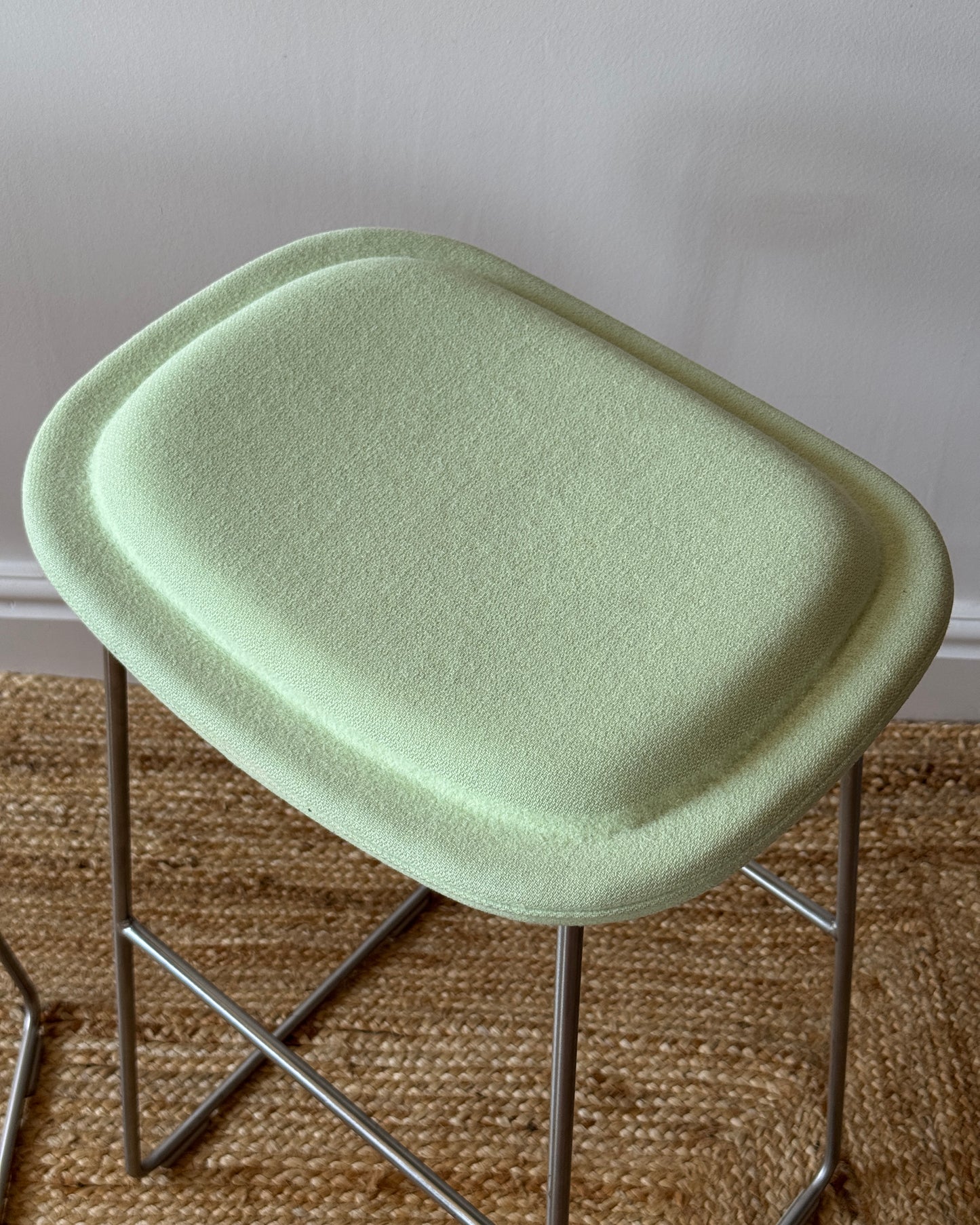 Set of 3 Hi Pad Bar Stools in Pistachio by Cappellini