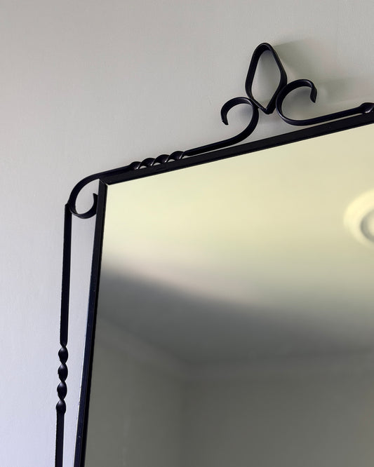 French Metal Shield Mirror