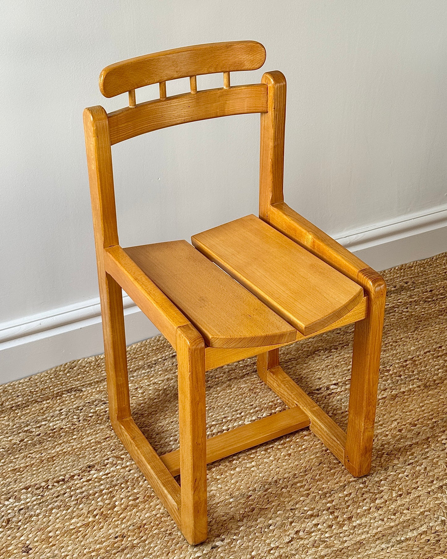 Set of 4 Ash Dining Chairs in the Manner of Tapiovaara, c.1970