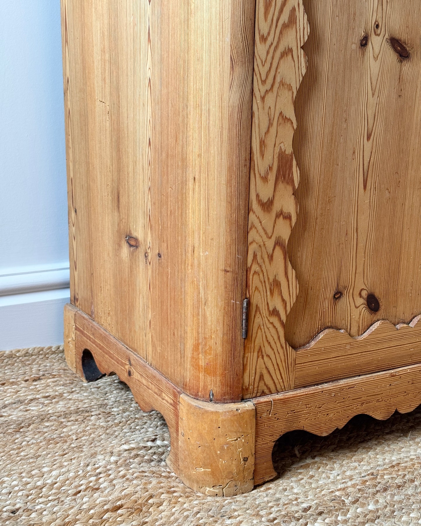 Swedish 19th Century Pine Folk Sideboard
