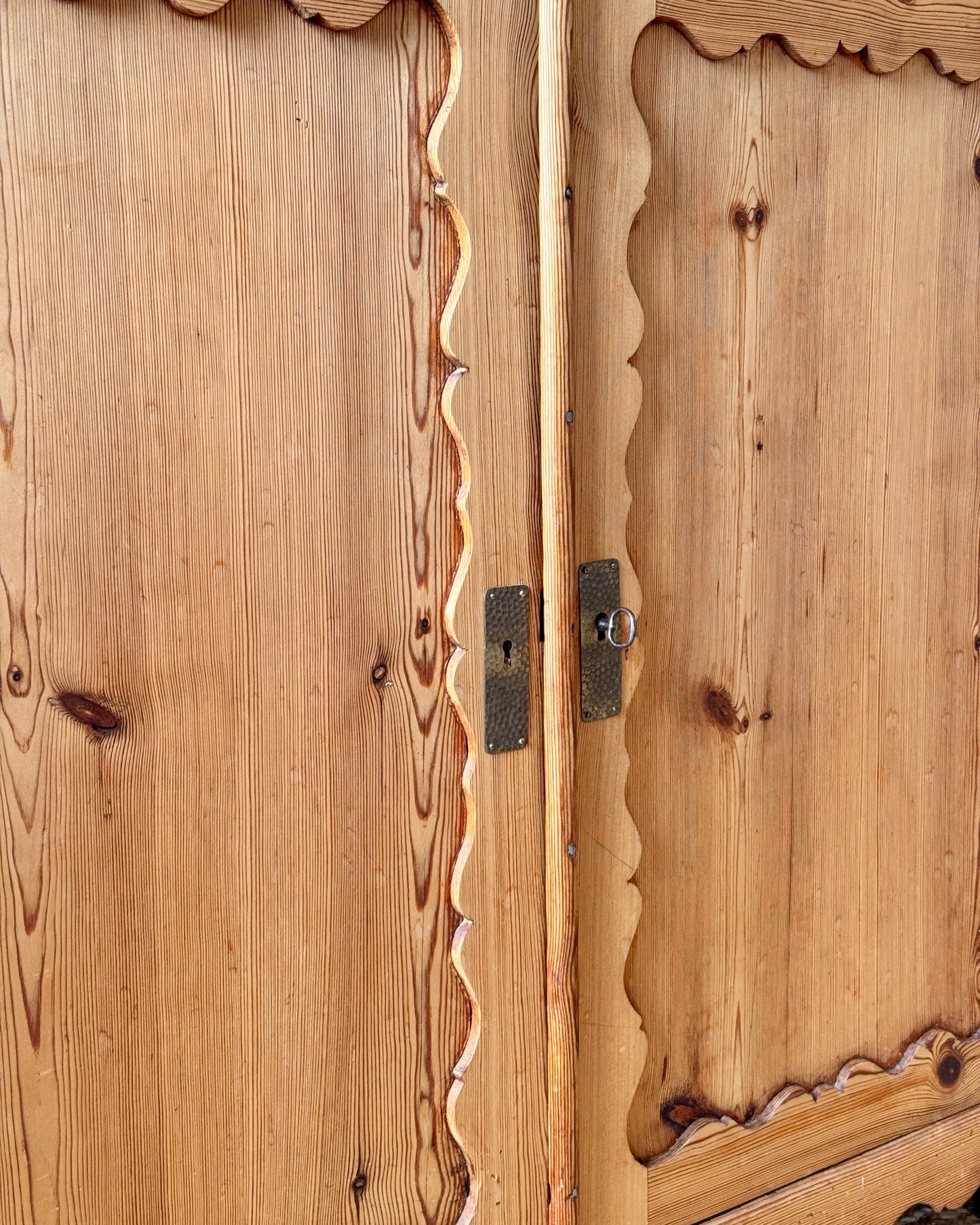 Swedish 19th Century Pine Folk Sideboard