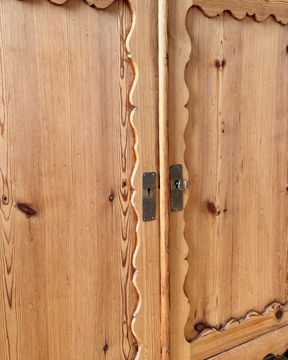 Swedish 19th Century Pine Folk Sideboard