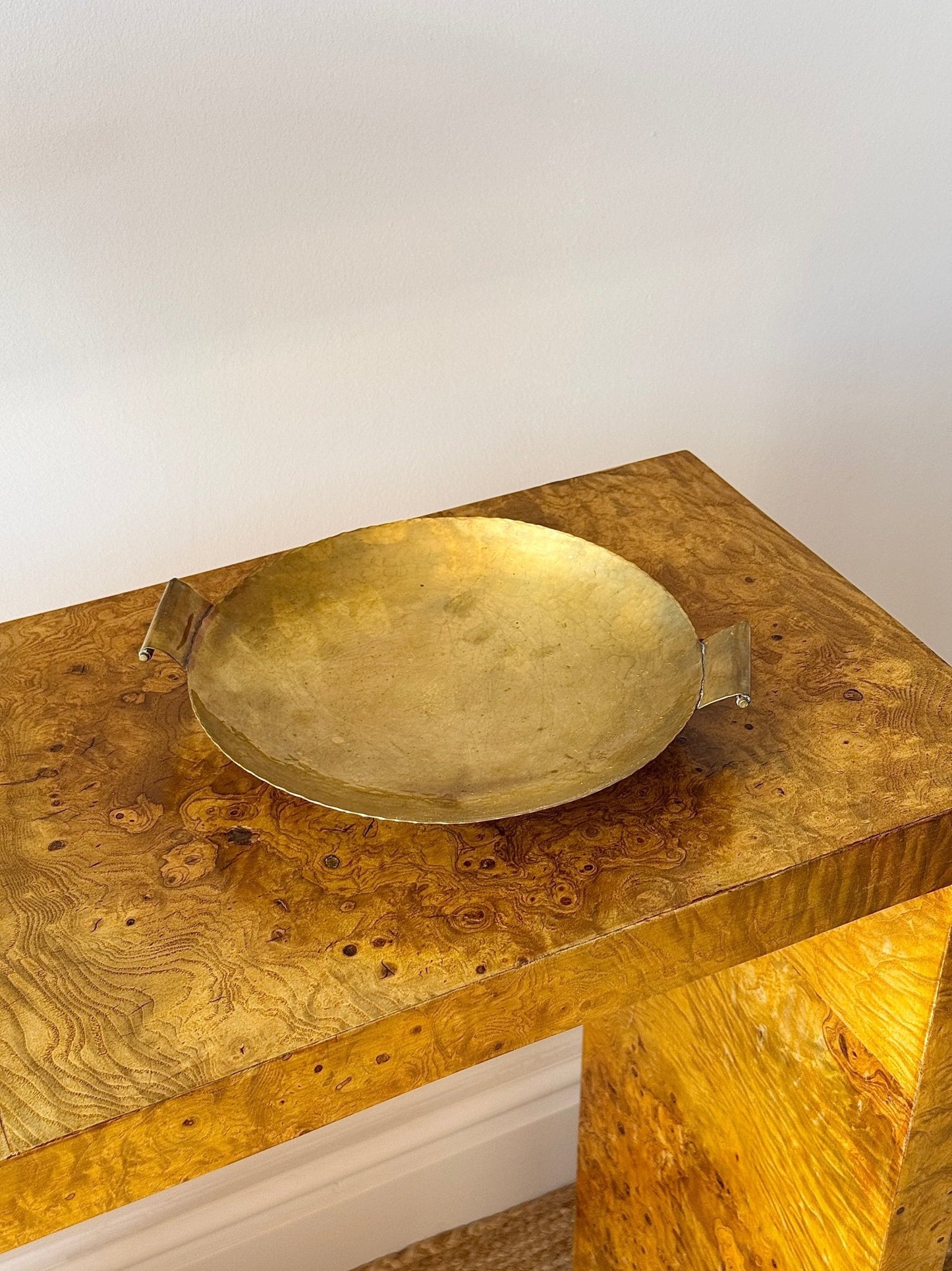 Swedish Hammered Brass Dish, Steneby Hemslöjd - Club Sourced