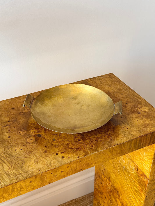 Swedish Hammered Brass Dish, Steneby Hemslöjd