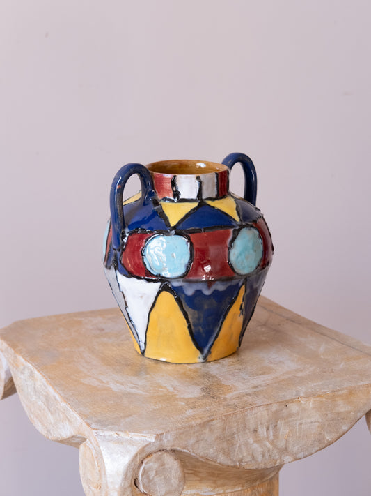 Studio Pottery Geometric Vase